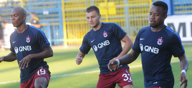 Trabzonspor'un yenileri sahada