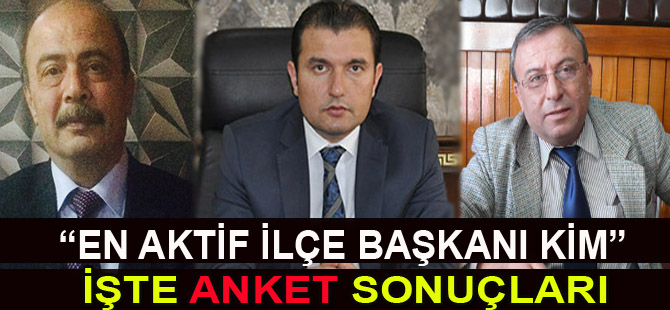 İşte anket sonuçları