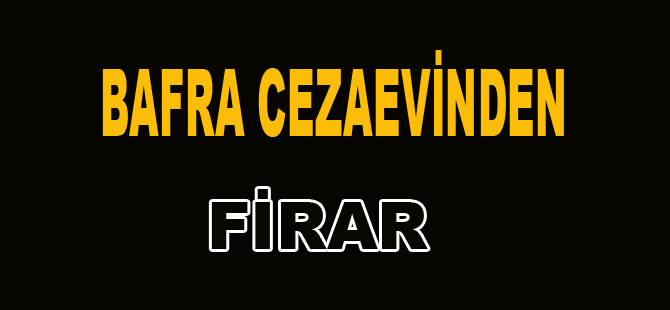 Cezaevinden firar