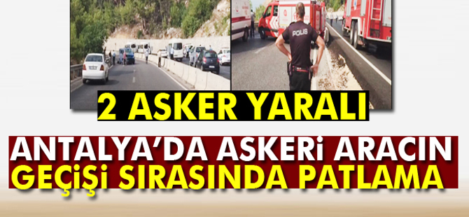 Askeri aracın geçişi sırasında patlama