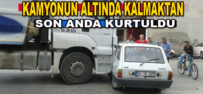 Bafra`da trafik kazası