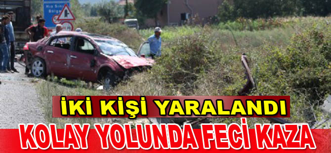 Bafra`da feci kaza: 2 yaralı