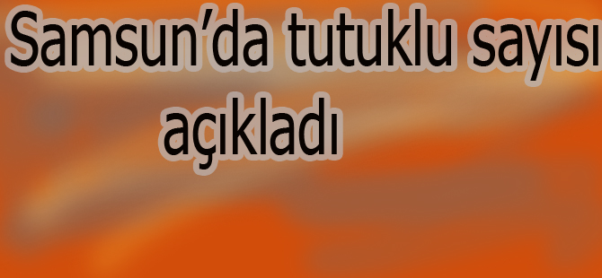 Samsun'da kaç kişi tutuklandı?