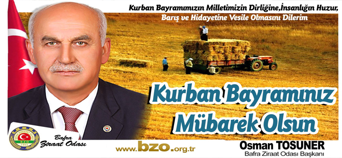 Osman Tosuner Kurban bayram mesajı