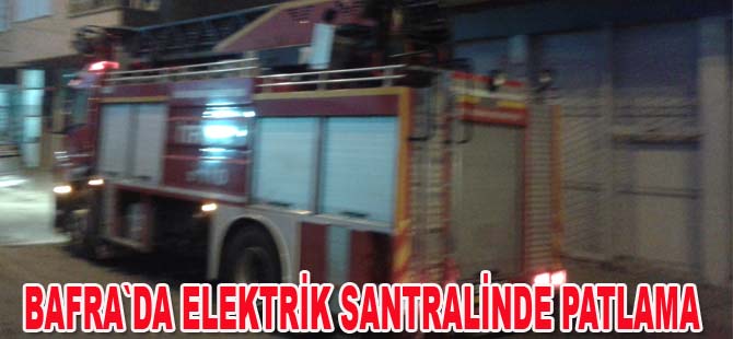 Elektrik santralinde kısa süreli patlama