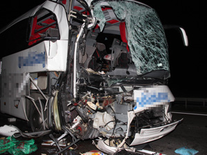 Samsun`da feci kaza 1 ölü 39 yaralı