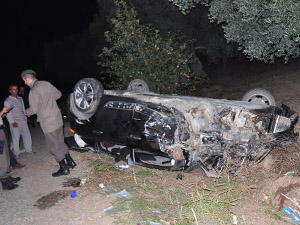 İznik'te feci kaza, 1 ölü 2 yaralı