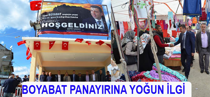 Boyabat panayırına yoğun ilgi