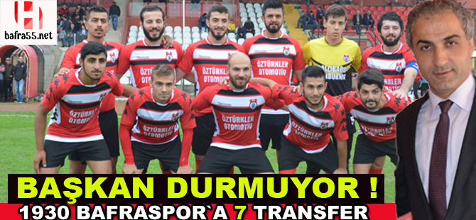 Bafraspor Başkanı durmuyor