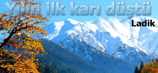 Ladik ilçesinde bulunan Akdağ Kayak Merkezi'ne mevsimin ilk karı yağdı.