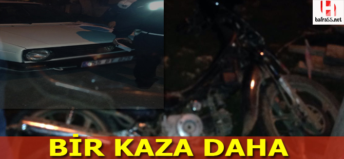 Bafra'da kaza 1 kişi yaralandı