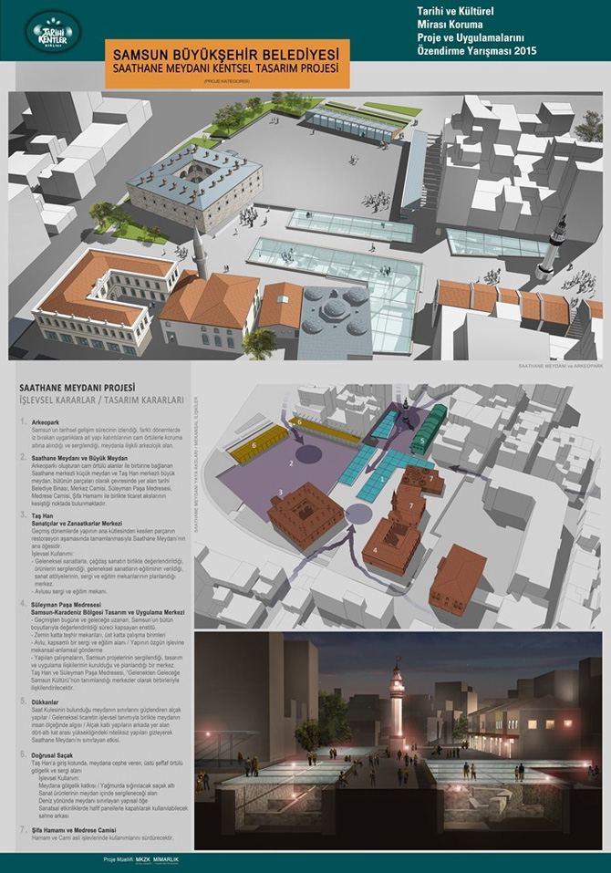 “Saathane Meydanı Kentsel Tasarım Projesi” ödül aldı