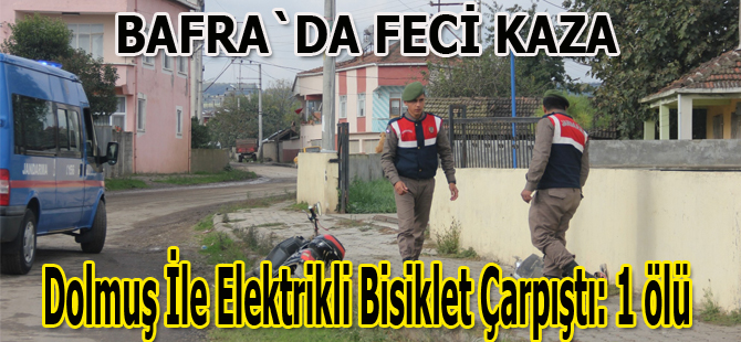 Dolmuş ile elektrikli bisiklet çarpıştı: 1 ölü