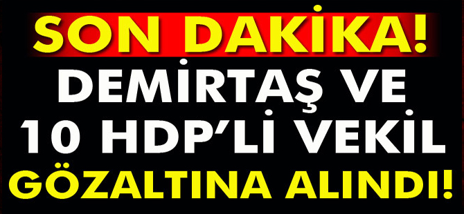HDP'li vekiller gözaltında