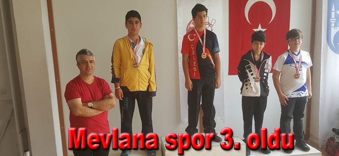 Mevlana spor 3. oldu