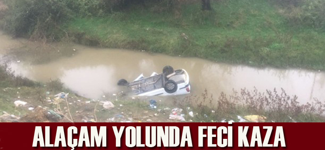 Alaçam yolunda kaza