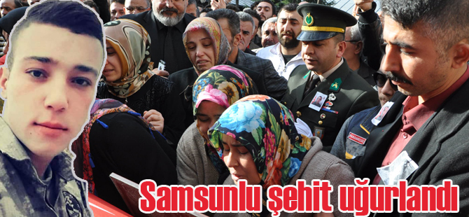 Samsunlu şehit son yolculuğuna uğurlandı