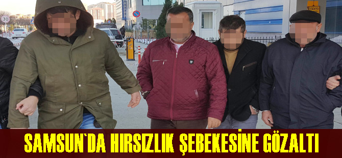 Samsun'da oto hırsızlık şebekesine darbe: 10 gözaltı
