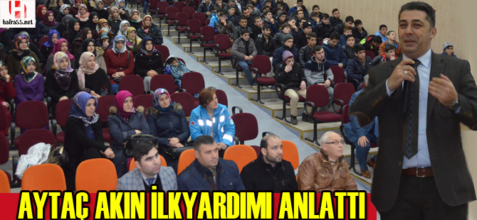 Akın, " Engelli sorunları ve ilk yardım konulu seminer verdi