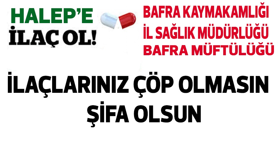 Halep için İlaç toplanıyor