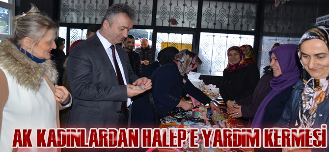 AK KADINLARDAN HALEP’E YARDIM KERMESİ