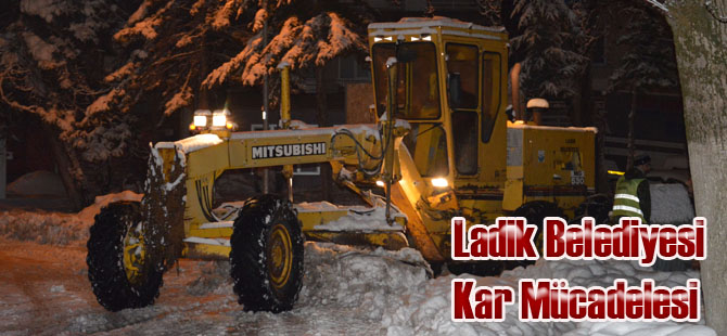 Ladik Belediyesinin Kar İle Sınavı
