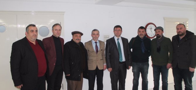 Gazeteciler Bafra Kaymakamı Türkel'i ziyaret etti