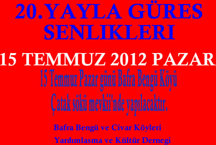15 TEMMUZ PAZAR GÜNÜ