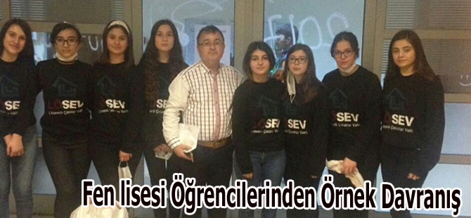 Fen lisesi Öğrencilerinden Örnek Davranış