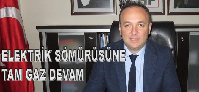 ELEKTRİK SÖMÜRÜSÜNE TAM GAZ DEVAM