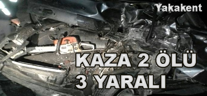 Yakakent'te kaza 2 Ölü 3 Yaralı