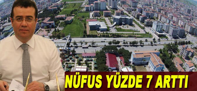 Atakum'un nüfusu yüzde 7 arttı