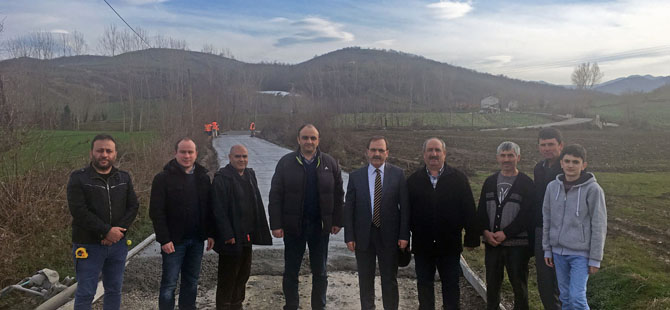 BAFRA’DA BETON YOL ÇALIŞMALARI YENİDEN BAŞLADI