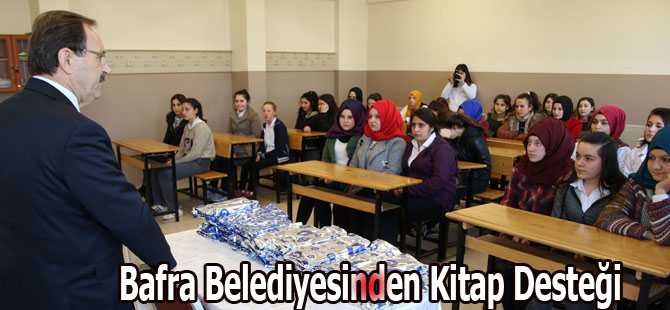 Bafra Belediyesinden Kitap Desteği