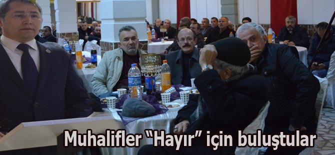 Bafra'da Muhalifler "HAYIR" için buluştular