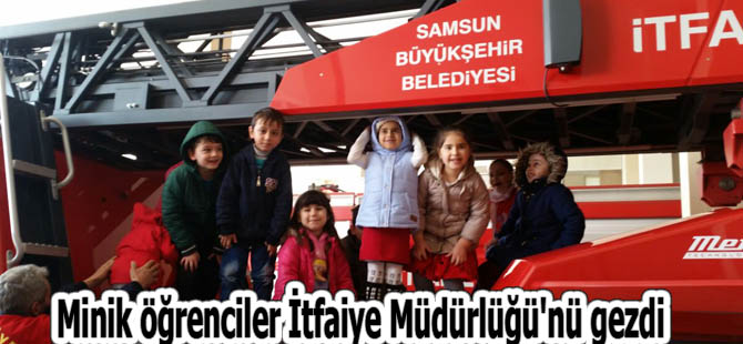 Minik öğrenciler İtfaiye Müdürlüğü'nü gezdi