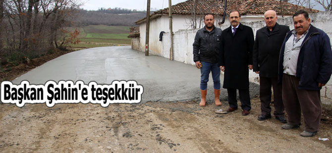 Başkan Şahin'e teşekkür