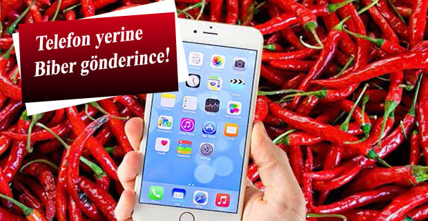 Telefon yerine Biber gönderdiler