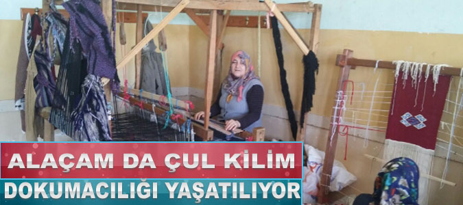 Alaçam'da Çul Kilim Kursu