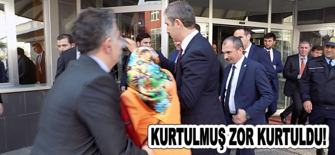 BAŞBAKAN YARDIMCISI NUMAN KURTULMUŞ ZEYNEP ÇİÇEK'TEN ZOR KURTULDU