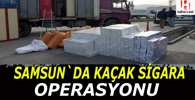 Eşyaların arasından kaçak sigara çıktı