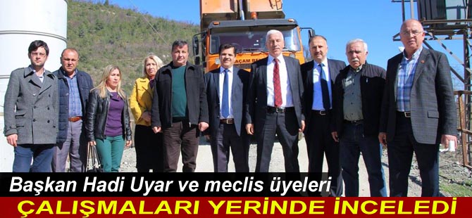 Alaçam Belediye Başkanı Hadi UYAR ve Meclis Üyeleri çalışmaları inceledi