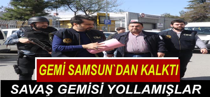 Savaş gemisi göndermişler