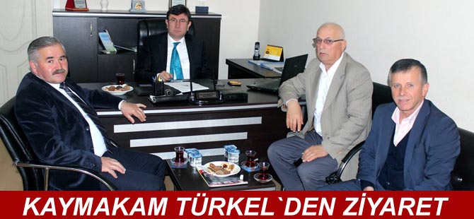 Kaymakam Türlkel`den İsmail Metin`e ziyaret