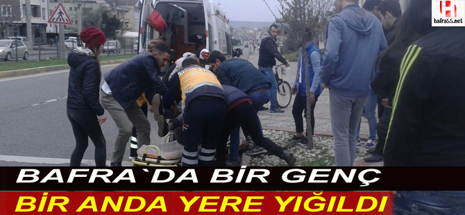 Bir anda yere yığıldı