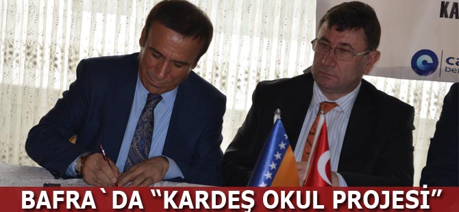 Bafra`da “Kardeş Okul Projesi”