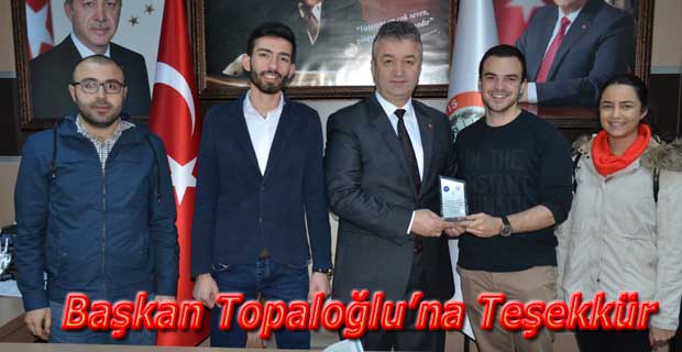 Başkan Topaloğlu’na Teşekkür