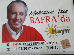 Muharrem İnce Bafra'ya geliyor