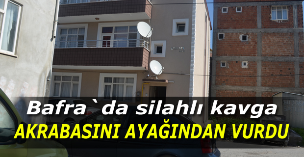 Akrabasını ayağından vurdu