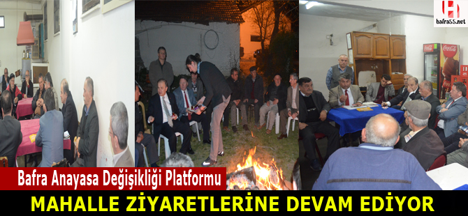 Anayasa Değişikliği Platformu üyelerinden ziyaret